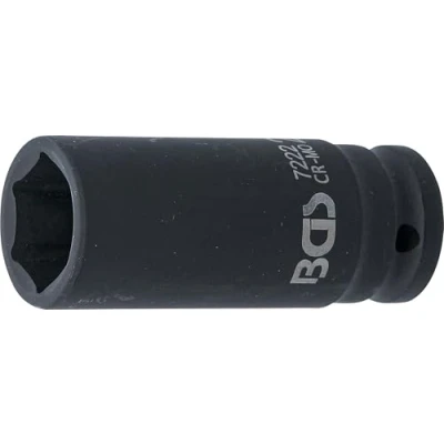Image of BGS 7222 Impact Socket Hexagon, deep 12.5 mm (1/2&quot;) Drive 22