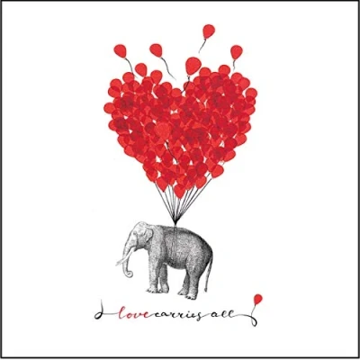 Image of Napkins Love Bears Everything, 33x33cm, 20 Pieces Pack, FSC, 3lagig, Resealable Pack