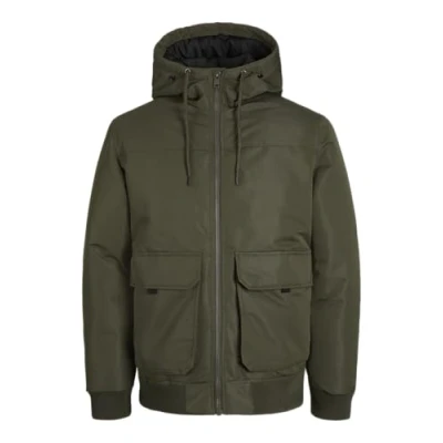Image of Jack &amp; Jones Jjconstruct Winter jacket, Men&#039;s, Size: Small, Mottled olive