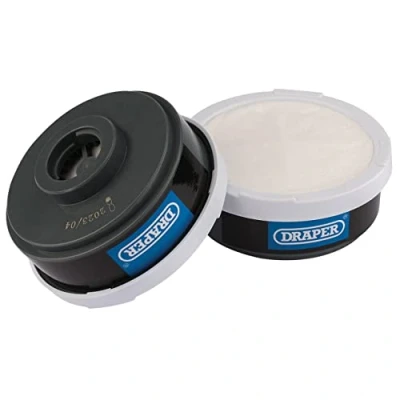 Image of Draper Spare A1P2 Filters (2) for Combined Vapour and Dust Respirator 03030