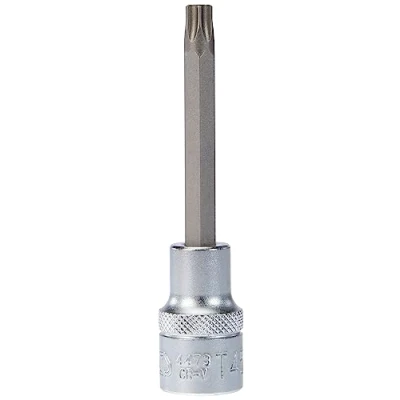 Image of BGS 4473 Bit Socket length 100 mm 12.5 (1/2&quot;) Drive T Star (for Torx) T45