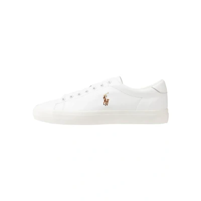 Image of Polo Ralph Lauren Longwood Leather Sneaker Trainers, Size: 12, White