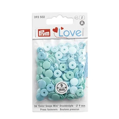 Image of Prym PRYM_393502 1 Love Color Snaps Fasteners Mini Mint 36 pcs, One Size