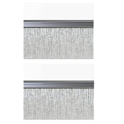 Image of STORMGUARD 02AM0031000CL BDS Self Adhesive Bottom of The Door Brush Draught Seal, Clear, 1 m, Set 2 Piece