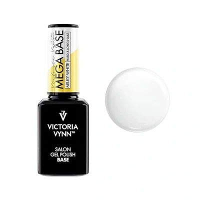 Image of Victoria Vynn Mega Base MILKY WHITE Hard &amp; Long Nails UV Led Hybrid Gel Polish 15ml