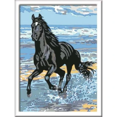 Image of Ravensburger CreArt 28565 Painting by Numbers Horse on The Beach for Children from 11 Years