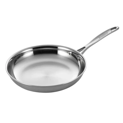 Image of Scanpan Fusion 5 Stainless Steel Induction Frying Pan, 24 cm, Multi Layer Construction, Pan for All Hobs, Beard with Comfortable Handle, Oven Safe