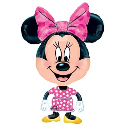 Image of Airwalkers Foil Balloon with Minnie Mouse Design 1 Pc. Multicolor 10107700