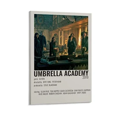 Image of ZHYU Movie Poster Room Aesthetic The Umbrella Academy Canvas Art and Wall Picture Print Modern Family bedroom Decor Posters 08x12inch(20x30cm)