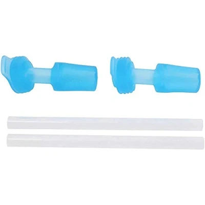 Image of Camelbak eddy Kids Bottle Accessory 2 Bite Valves/2 Straws, Ice Blue