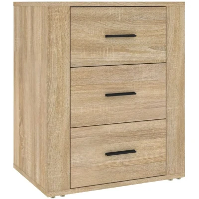 Image of vidaXL Bedside Cabinet Sonoma Oak 50x36x60 cm Engineered Wood