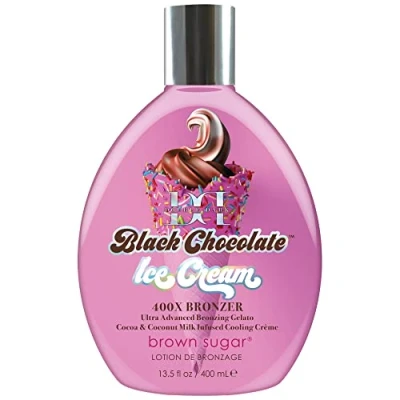 Image of Tan Inc Brown Sugar Double Dark Black Chocolate Ice Cream 400X Bronzer with Cooling (400ml)