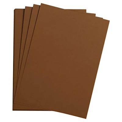 Image of Clairefontaine Ref 90765C Etival Coloured Grained Drawing Paper (Pack of 25 Sheets) A3 (42 x 29.7cm) 160gsm Cellulose Art Brown Acid Free, pH Neutral