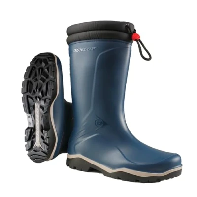 Image of DUNLOP Unisex Blizzard Wellington Boots, Blue, 9 UK