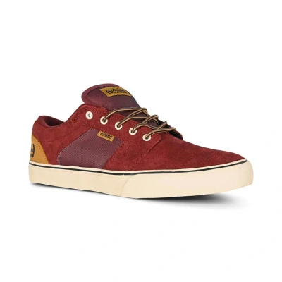 Image of Etnies Men&#039;s Barge LS Skate Shoe, Burgundy/Brown, 7 UK