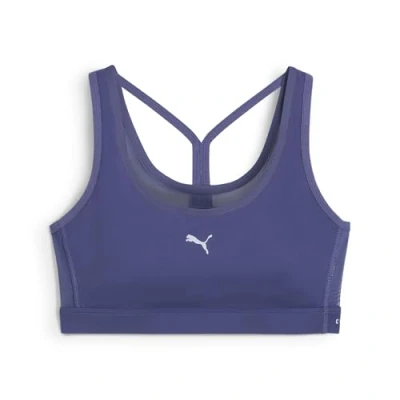 Image of Puma BRA Medium support sports bra, Women&#039;s, Size: Large, Blue crystal