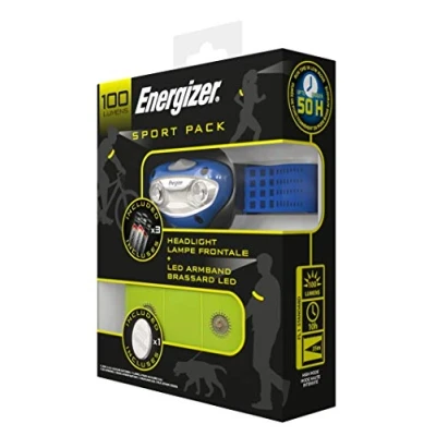 Image of Energizer Sport Active Headlight and LED Armband 100 Lumens, Blue