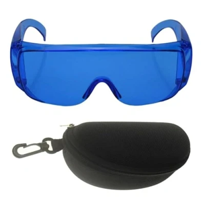 Image of Golf Ball Finder Glasses Sunglasses Located Finding with Blue Lens for Men or Women Case