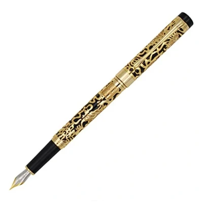 Image of Advanced Fountain Pen Jinhao 5000 Dragon Year Golden with Black