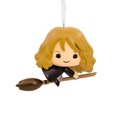 Image of Hallmark Harry Potter Hermione on Broomstick Christmas Ornament