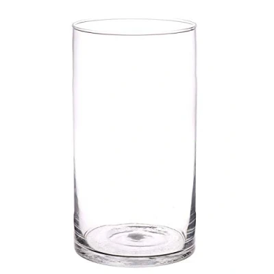 Image of INNA Glas Cylinder candle holder SANYA AIR made of glass, clear, 11&quot;/29cm, Ø6/15,5cm Flower vase/Decorative vase