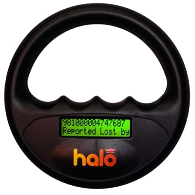 Image of Pet Technology Store Halo Microchip Scanner Black,135mm Durchmesser X 33mm