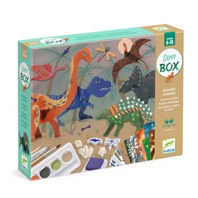 Image of DJECO DJ09331 V2 Multi activity Chest The world of dinosaurs Shapes and Colors, Multiple