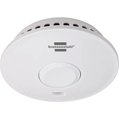 Image of Brennenstuhl Wireless smoke Detector RM L 3101 / Connectable alarm with Battery (connectable up to 40 detectors, signal 85 dB, tested according DIN EN 14604)