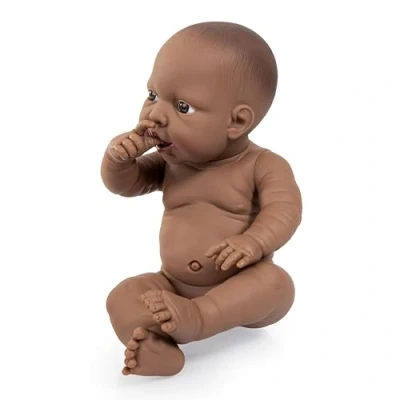 Image of Bayer Design 94200AA Newborn Doll, Bath Baby Girl, Dark, 42cm