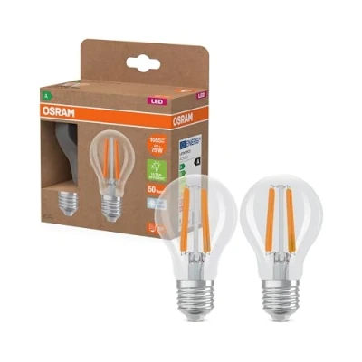 Image of OSRAM LED traditional light bulb E27 5W Filament 4,000K 1055lm 2 pack