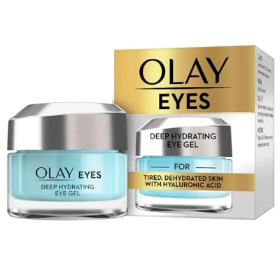 Image of Olay Eyes Deep Hydrating Eye Gel For Tired Dehydrated Skin With Hyaluronic Acid, 15 ml