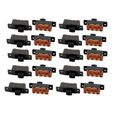 Image of sourcingmap 20Pcs 2 Position 3P SPDT Micro Miniature Laboratory Slide Switch Latching Toggle