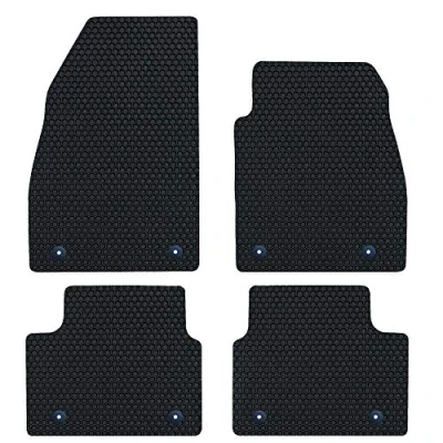 Image of Nicoman Hex Fully Tailored Car Mats Fit (2008 2017 Insignia MK1) (Full Set 4 Piece,Black)