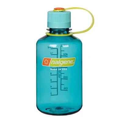 Image of Nalgene 0.5L Narrow Mouth Tritan Water Bottle (Cerulean)