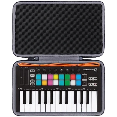 Image of co2CREA Hard Travel Case for Novation Launchkey Mini MK3 /MKII Portable 25 Key MIDI DJ Controller,Case Only