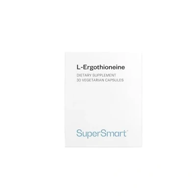 Image of Supersmart L Ergothioneine 5 mg Anti Inflammatory &amp; Antioxidant Supplement Protect Mitochondria Non GMO Gluten Free 30 Vegetarian Capsules