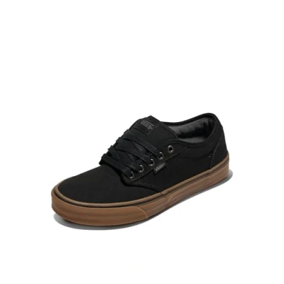 Image of Vans Men&#039;s Atwood Low Top Sneakers, Black 12 Oz Canvas Gum, 8.5 UK