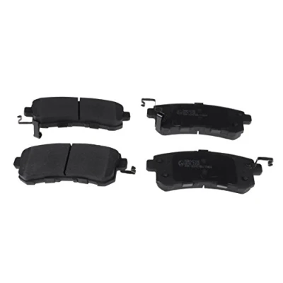 Image of D40601LB0A, D40601LB0B, D40601LB8E Brake pad set BLUE PRINT ADN142166 Rear Axle with acoustic wear warning