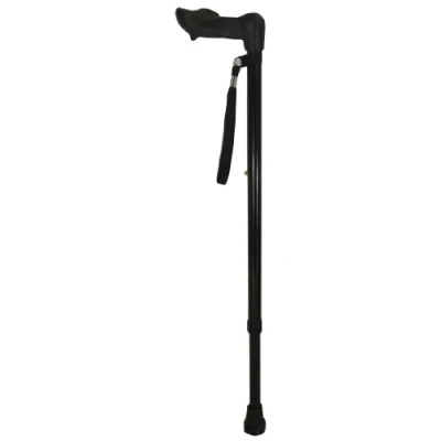 Image of Aidapt Right Handed Adjustable Height Lightweight Walking Stick with Anti Slip Ferrule Foot to Aid Stability and Confidence when Supplied a Hanging Carry Strap