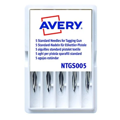 Image of Avery NTGS005 Standard Tagging Gun Needles Case of 5, Silver