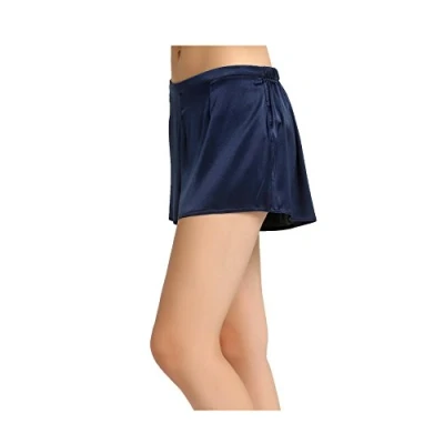 Image of Jasmine Silk Lady&#039;s Classic French Knickers boxers Navy (Extra small)