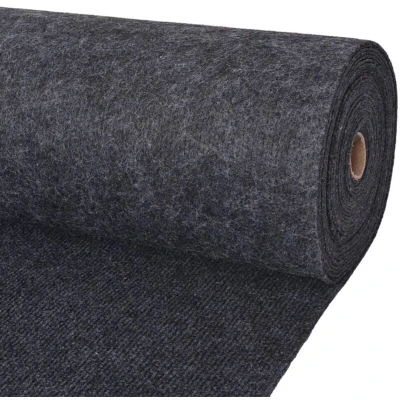 Image of vidaXL Exhibition Carpet Rib 1.2x15 m Anthracite
