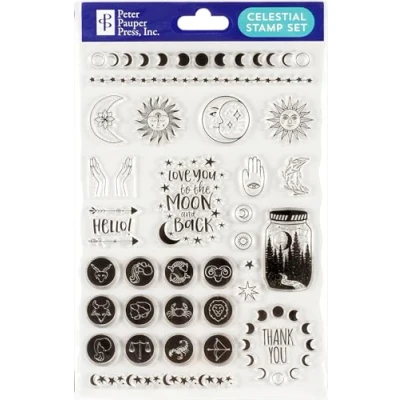 Image of Celestial Clear Stamp Set (41 individual stamps)