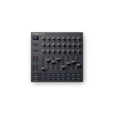 Image of Novation Launch Control XL 3 USB Powered, MIDI Surface and Mixer for DAW Hardware Integration with 8 Faders, 24 Endless Encoders, 5 Pin I/O, Music Software Bundle