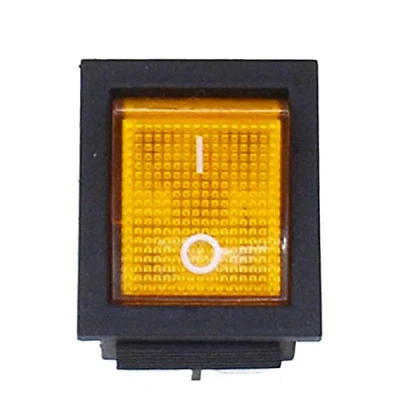Image of RELAND SUN 5pcs KCD4 Rocker Switch 4 6 Pin 2 3 Position DPST Boat Toggle 32x25mm (4pin 2Position,Yellow)