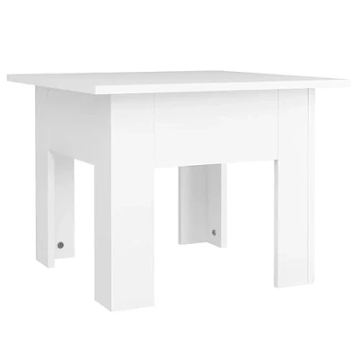 Image of vidaXL Coffee Table in Modern Design, Compact yet Spacious, Made from Durable Engineered Wood, Easy to Clean and Stable Living Room Furniture White