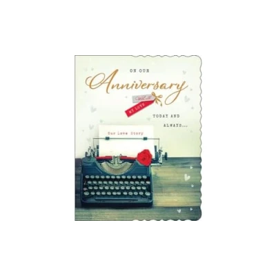 Image of Avant Garde Studios On Our Anniversary Card 8 x 6 inches