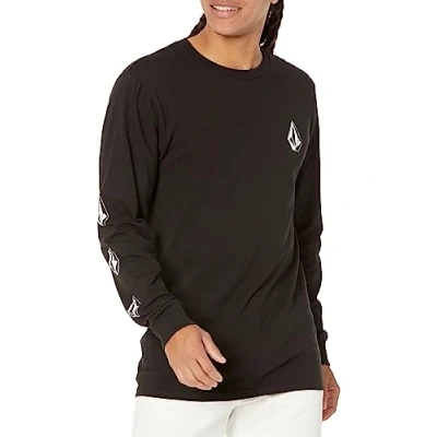 Image of Volcom Men&#039;s Deadly Stones Long Sleeve T Shirt, Black New, XXL