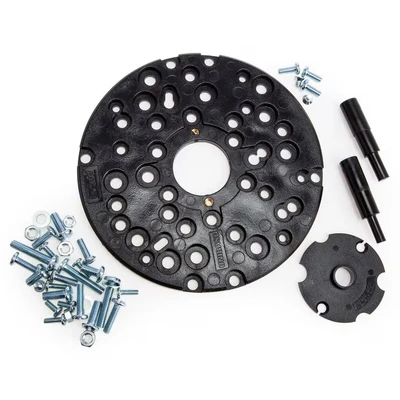 Image of Trend Universal Sub Base Router Adaptor for Non Standard Euro Style Guide Bushings, Compatible with Popular Routers, UNIBASE