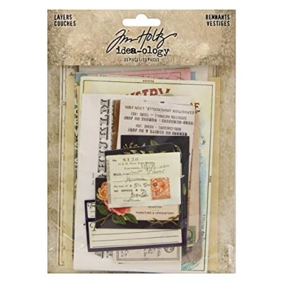 Image of Tim Holtz Advantus Layers REMNANTS Paper, Multicolor, One Size